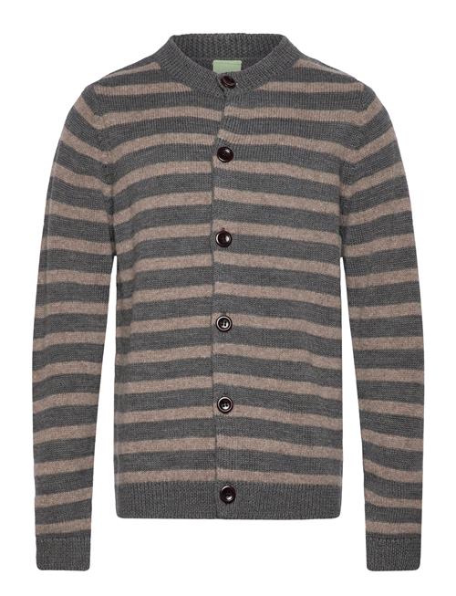 Striped Cardigan FUB Brown