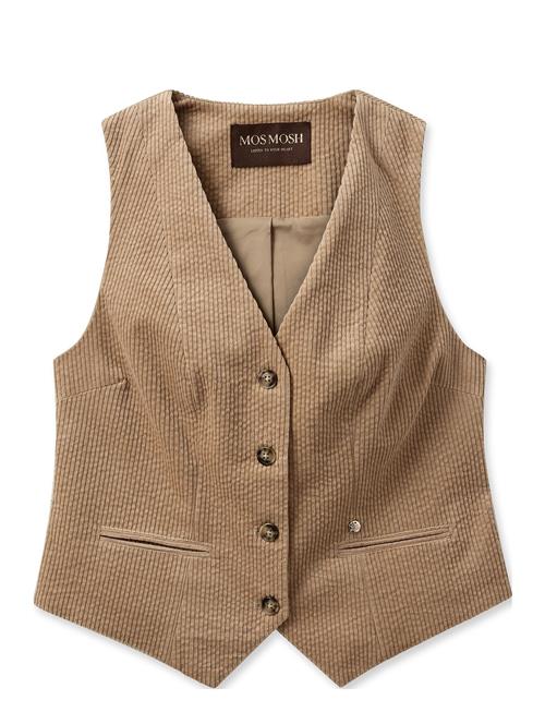 Se Mmceris Joana Vest MOS MOSH Beige ved Booztlet