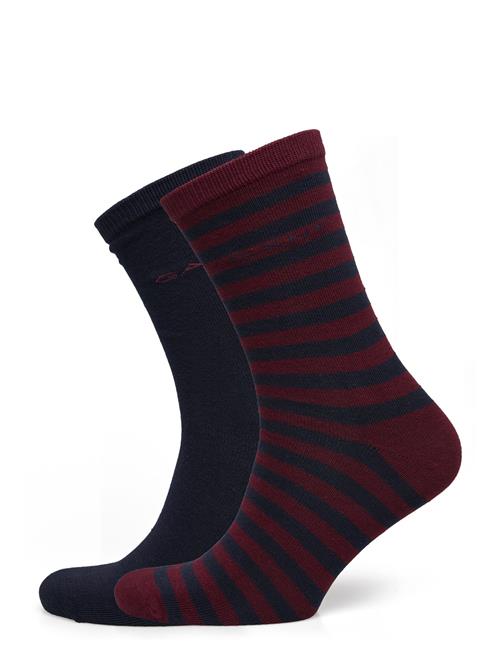 Stripe Socks 2-Pack GANT Burgundy