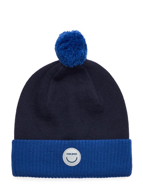 Toasty Beanie Wool Pom Pom Viking Blue