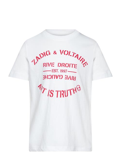 Short Sleeves Tee-Shirt Zadig & Voltaire Kids White