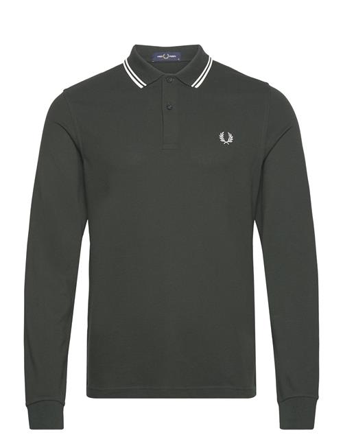 Ls Twin Tipped Shirt Fred Perry Khaki