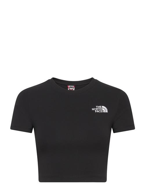 W Ss Essential Cropped Slim Tee The North Face Black