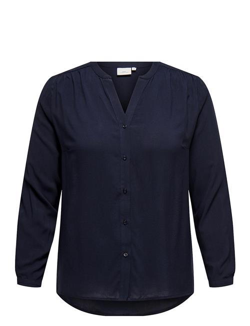 Caranita Ls Shirt Aop ONLY Carmakoma Navy