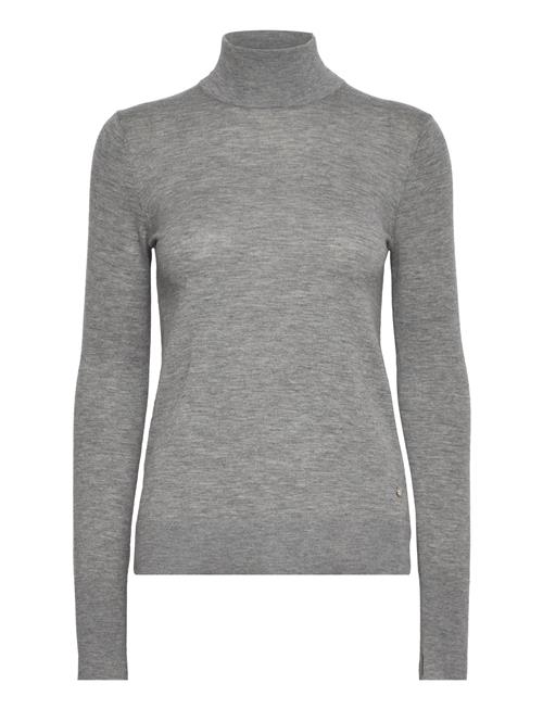 Mmrelena Highneck Knit MOS MOSH Grey