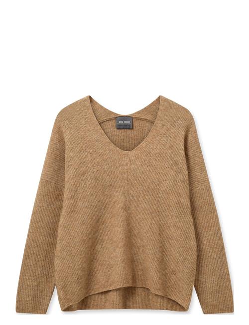 Mmthora V-Neck Knit MOS MOSH Brown