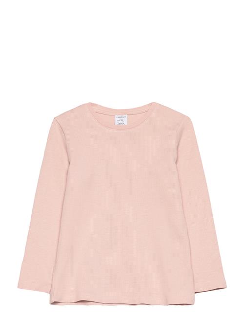 Top L S Basic Rib Lindex Pink