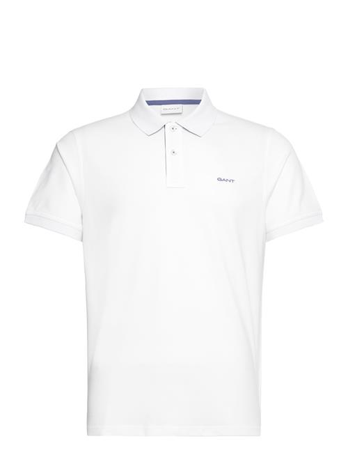 Reg Contrast Pique Ss Polo GANT White