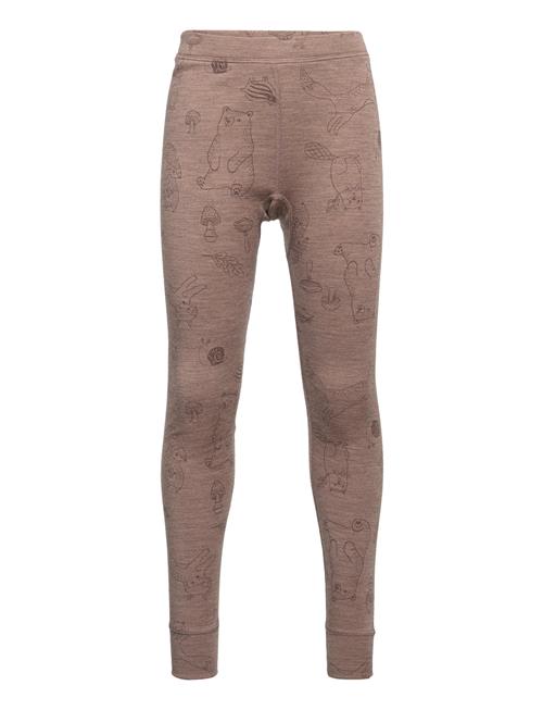 Longjohns Merino Wool Aop Lindex Brown