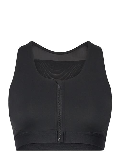 Nb Sleek Medium Support Pocket Zip Front Bra New Balance Black