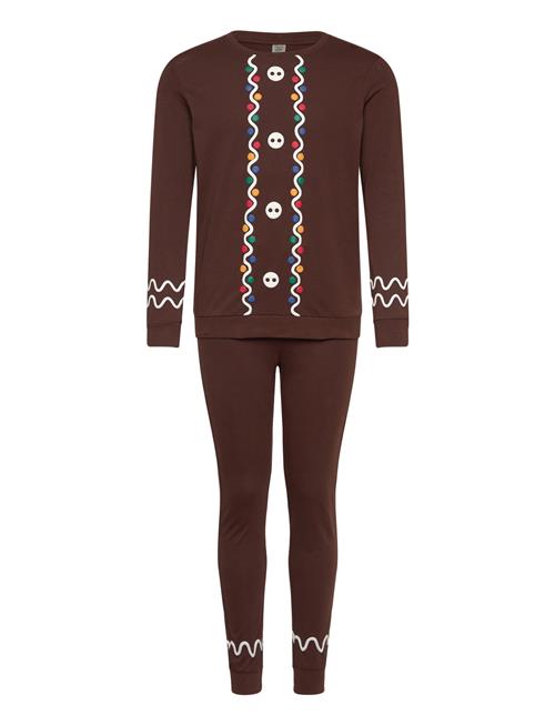 Pajama Christmas Santa Gingerb Lindex Brown