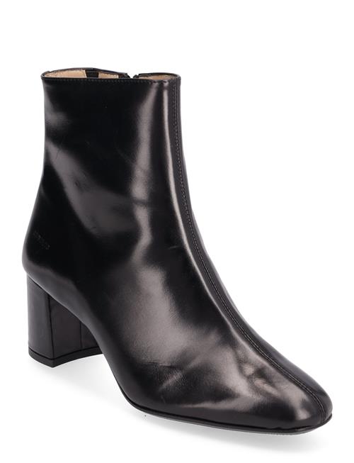 Bootie - Block Heel - With Zippe ANGULUS Black