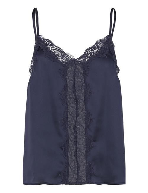 Camisole Lace Satin Lindex Navy