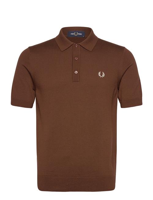 Classic Knitted Shirt Fred Perry Brown