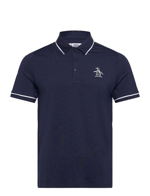 Heritage Piped Polo With Over D Logo Original Penguin Golf Navy