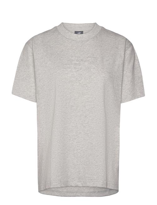 Embossed Logo Jersey T-Shirt New Balance Grey