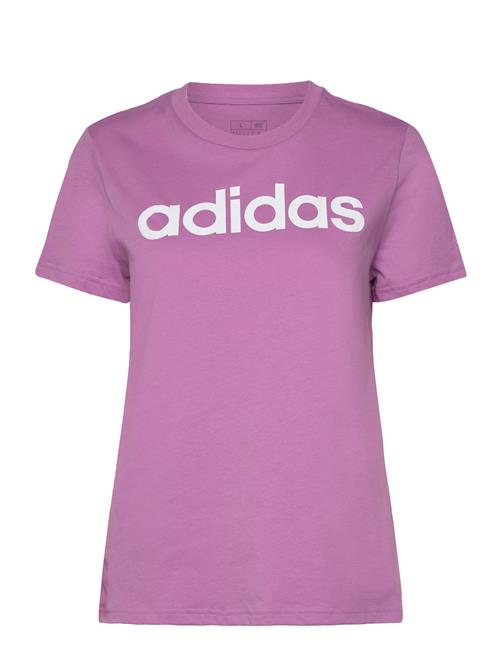 Essentials Slim Logo T-Shirt Adidas Sportswear Purple