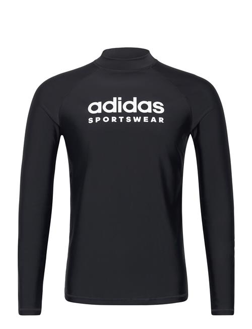 Mens Long Sleeves Rashguard Adidas Sportswear Black