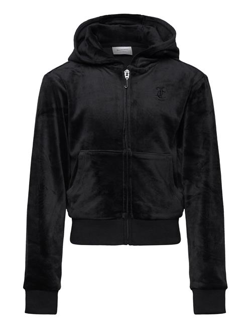 Se Tonal Zip Through Hoodie Juicy Couture Black ved Booztlet