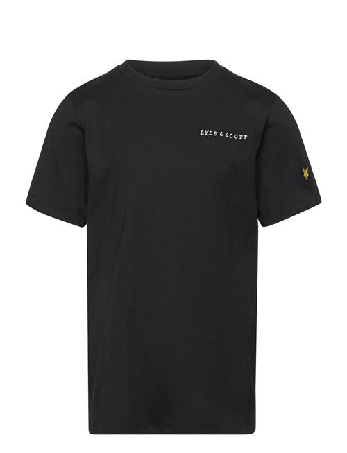 Script Embroidered T-Shirt Lyle & Scott Black