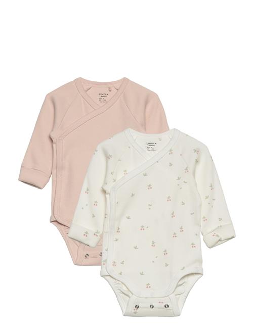 2-Pak Ribbede Slã¥-Om-Bodystockinger Lindex Patterned