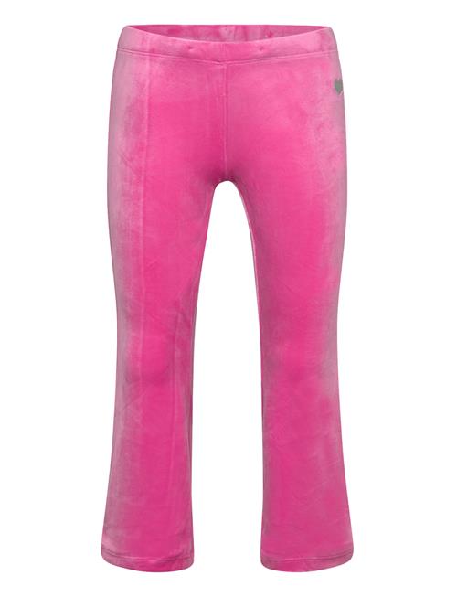 Leggings Flare Velour Solid Lindex Pink