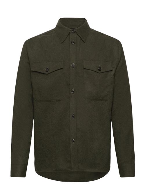 Flat Wool Overshirt J. Lindeberg Green