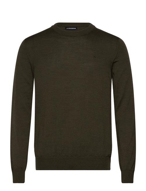 Keane Merino Crew Neck Sweater J. Lindeberg Khaki