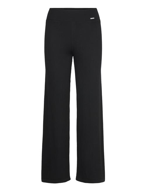 Ribbed Wool Petite Wide Pants Aim´n Black