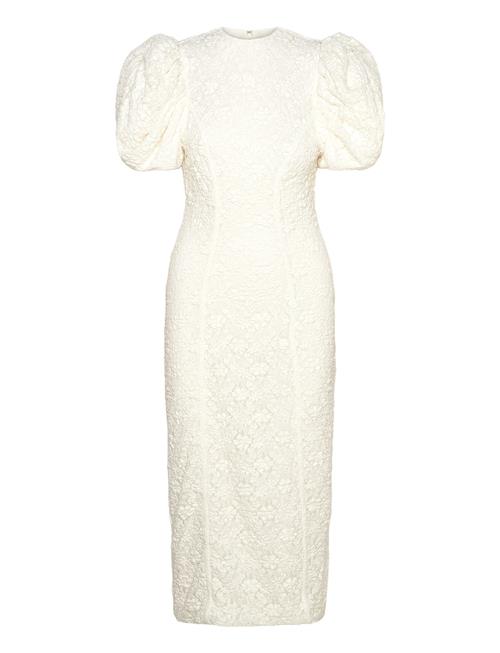 Lace Midi Fitted Dress ROTATE Birger Christensen White