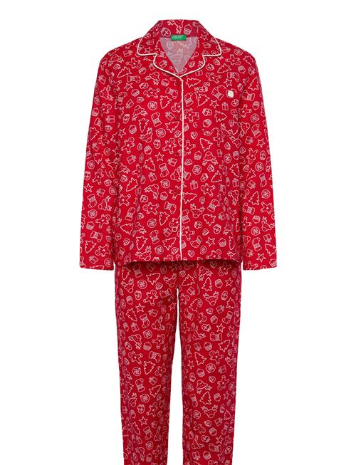 Pyjama(Jacket+Trouse United Colors Of Benetton Red