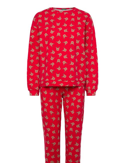 Pyjama(Sweater+Trous United Colors Of Benetton Red