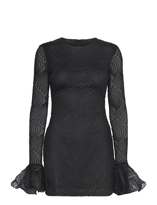 Se Shiny Mini Flounce Dress ROTATE Birger Christensen Black ved Booztlet