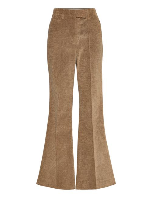 Se High Waist Flared Pants REMAIN Birger Christensen Brown ved Booztlet