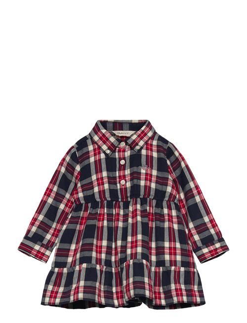 Checked Flannel Bd Shirt Dress GANT Red