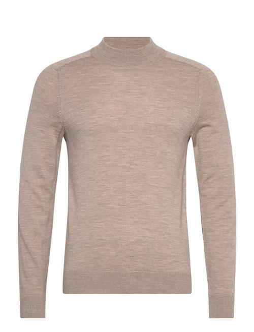 Merino Mock Neck Morris Beige