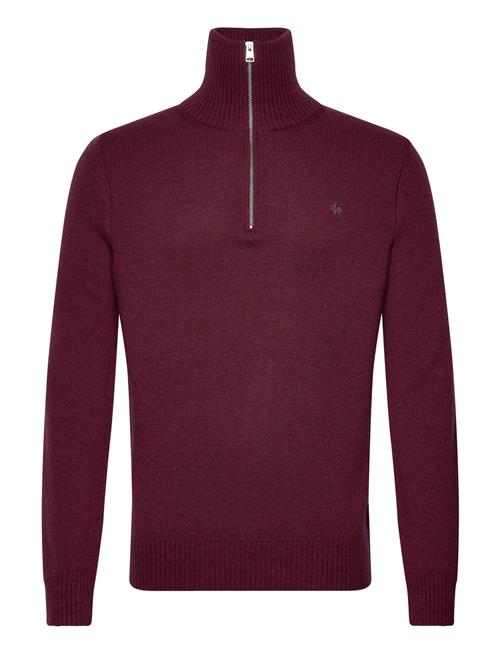 Hertford Half Zip Morris Burgundy