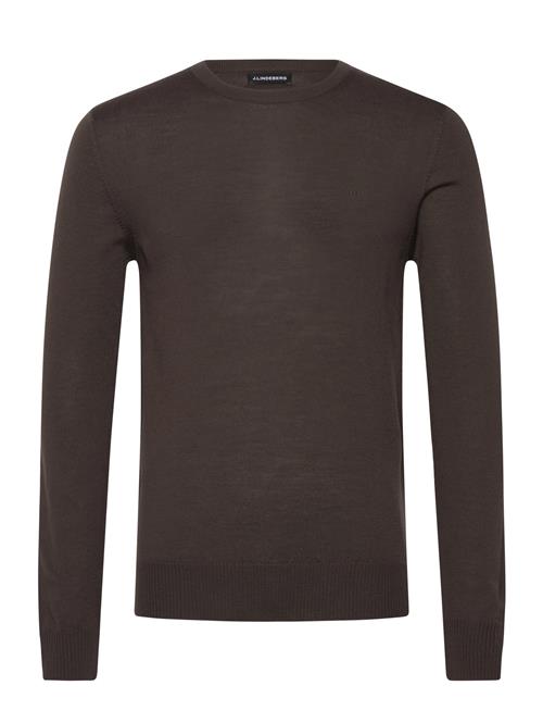 M Merino Blend C-Neck Sweater J. Lindeberg Brown