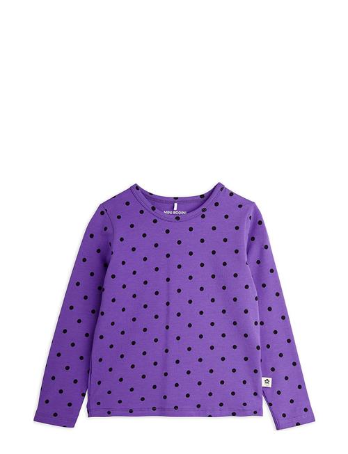 Polka Dot Ls Tee Mini Rodini Purple