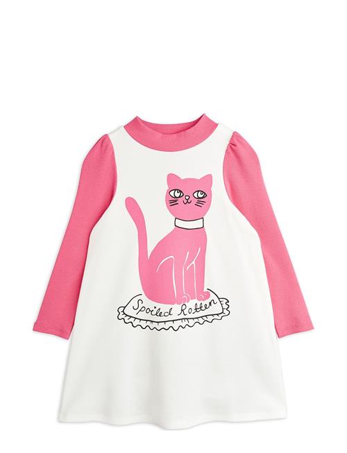 Cat Sp Ls Dress Mini Rodini Pink