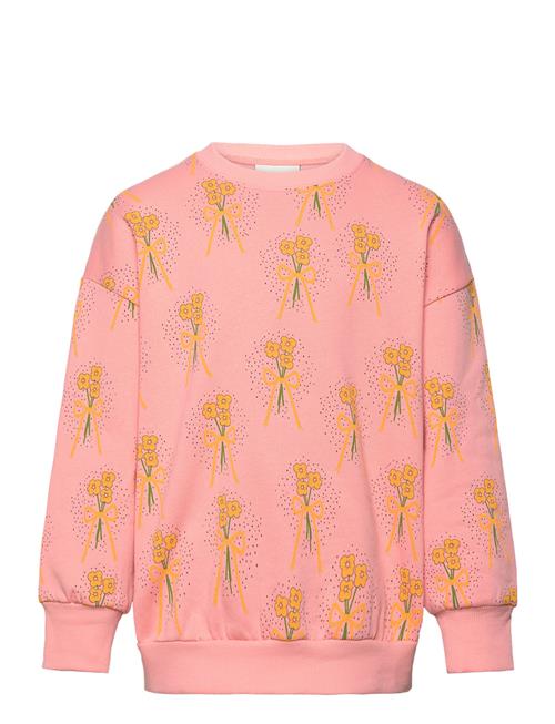 Winter Flowers Aop Sweatshirt Mini Rodini Pink