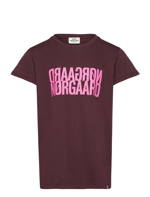 Single Organic Tuvina Tee Mads Nørgaard Burgundy