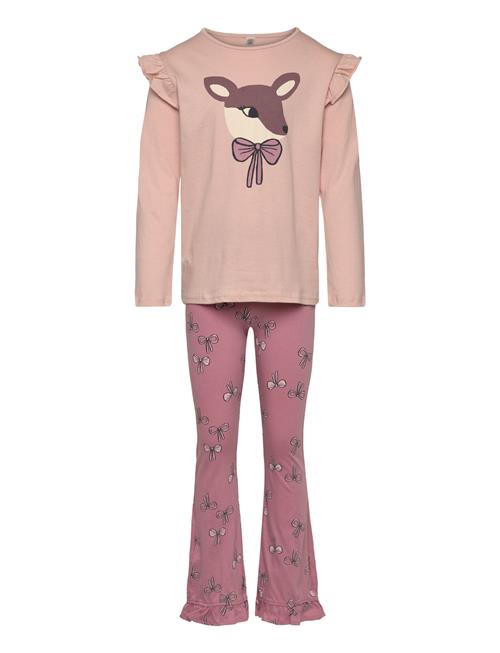 Pyjama Reindeer Bow Lindex Pink