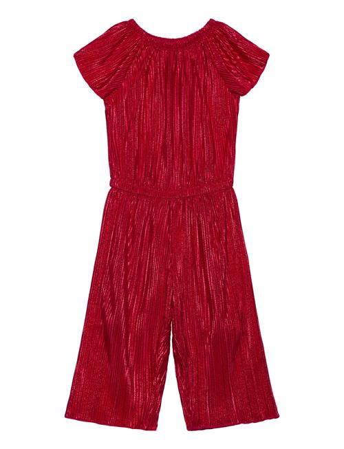 Jumpsuit S S Plisse Foil Sprin Lindex Red