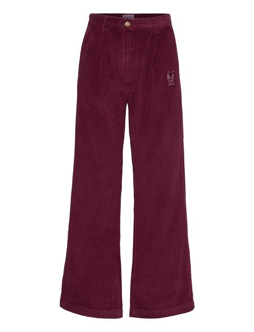 Faraway Castle Pleated Corduroy Pants Bobo Choses Burgundy