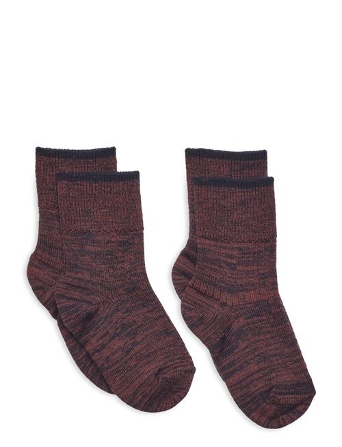 2-Pack Melange Socks FUB Patterned