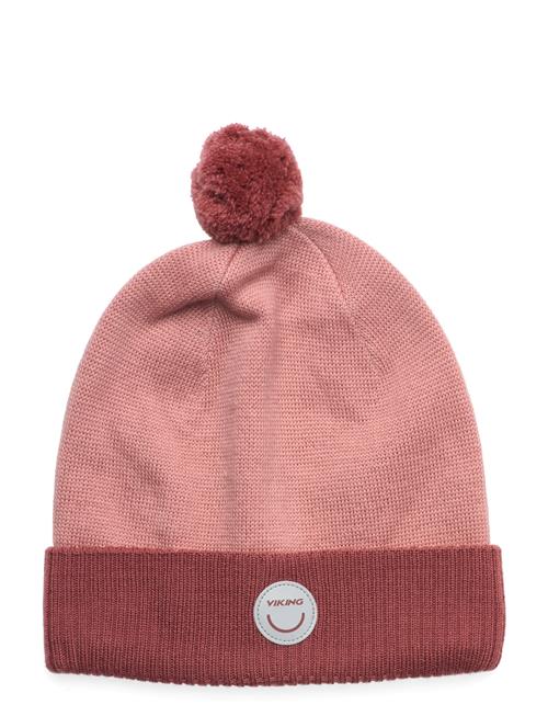 Toasty Beanie Wool Pom Pom Viking Pink