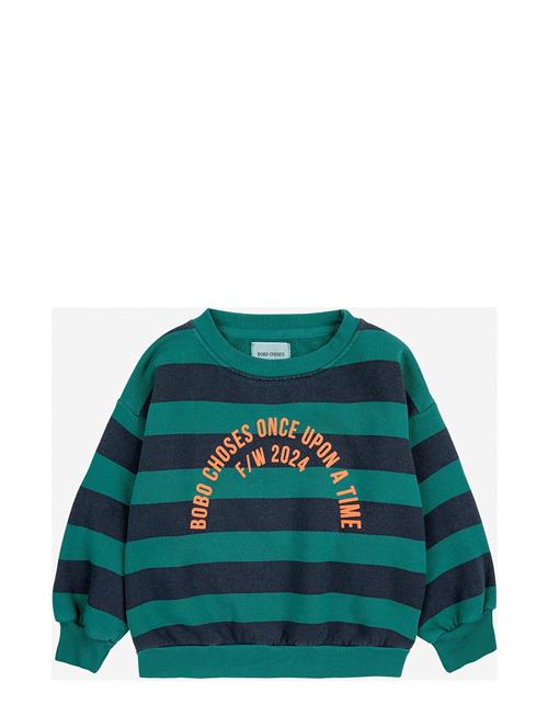 Bobo Circle Stripes Sweatshirt Bobo Choses Green