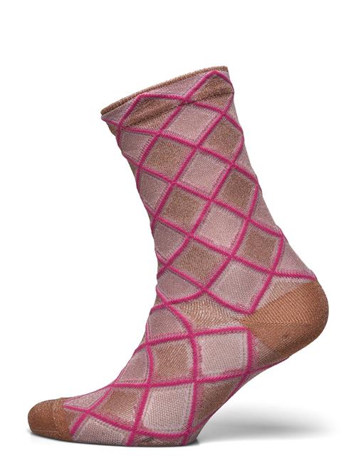 Alicia Glitter Socks Mp Denmark Pink