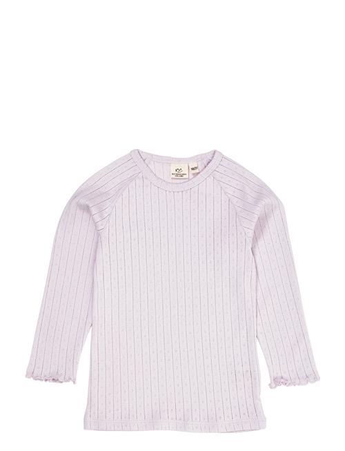 Pointelle Junior Ls Tee Copenhagen Colors Purple